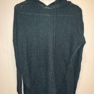 Knitted Pullover Hooded Sweater